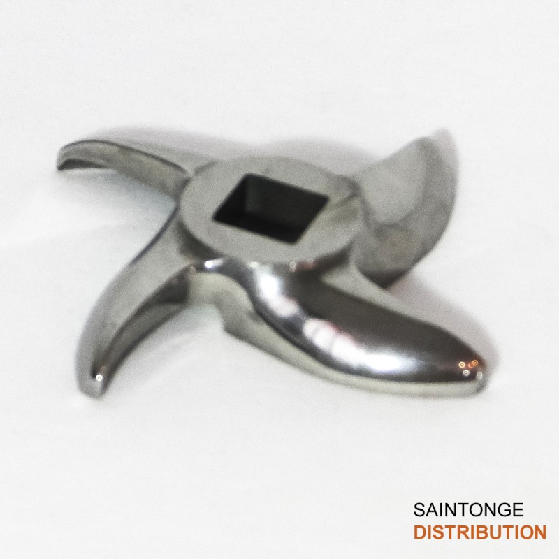 Couteau inox N°32 hachoir à viande 4 lames