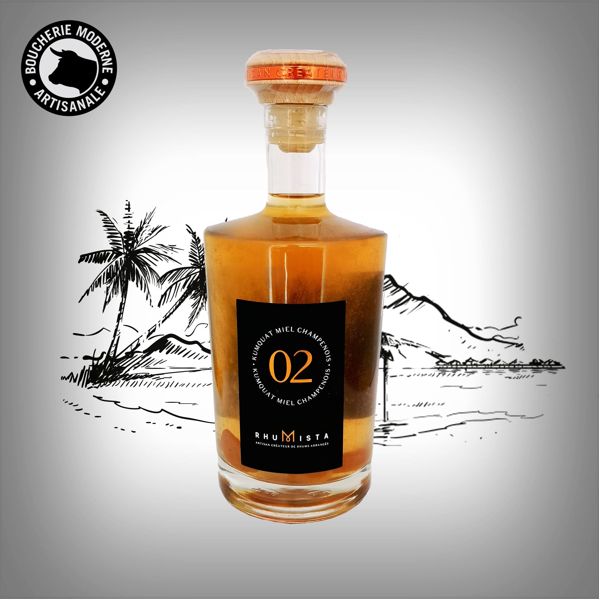 Boucherie Moderne APÉRITIFS RhuMista kumquat rhum 50cl au miel