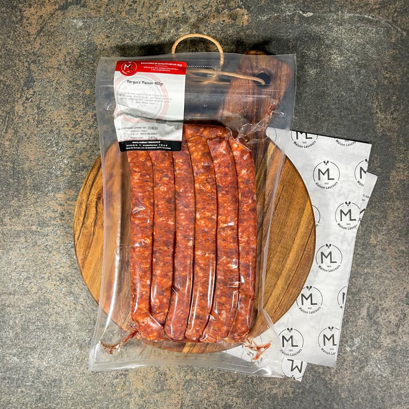Maison Lascours Merguez bœuf agneau 6 x 77g barbecue