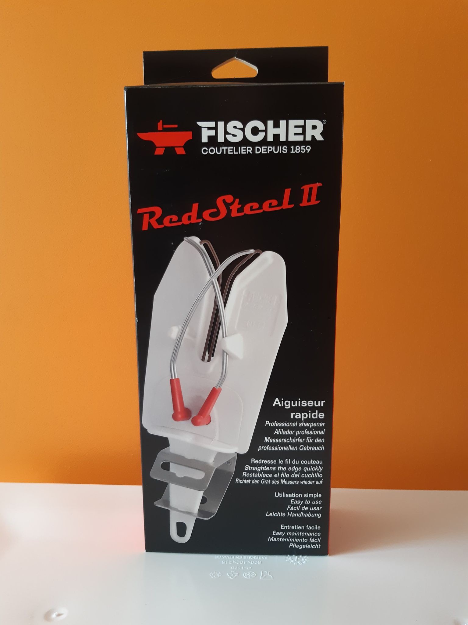 Fischer Redsteel II Aiguiseur Rapide Sans Socle Cuisine