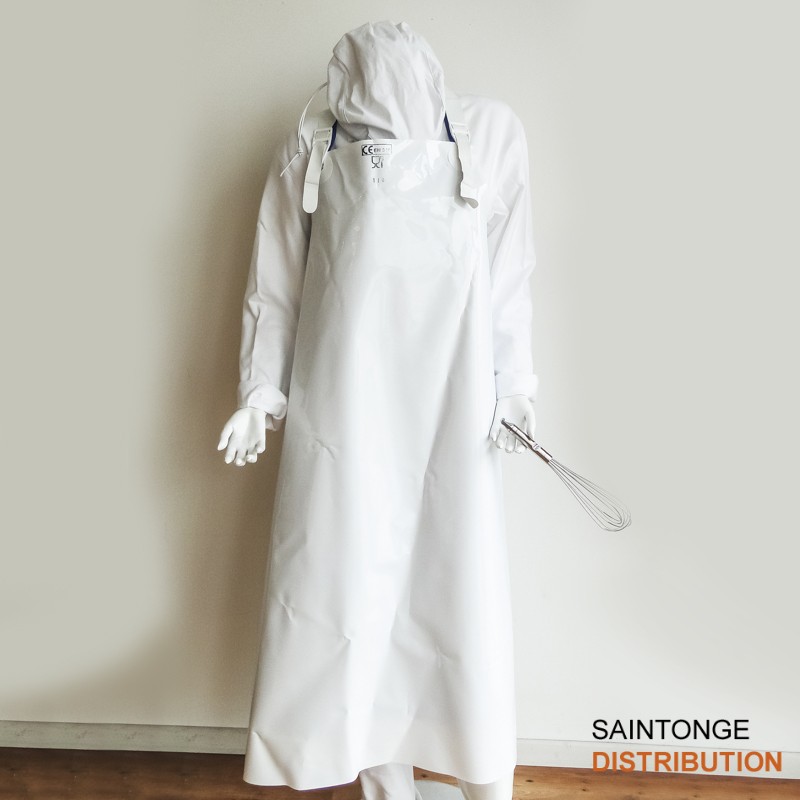 Ledotex Tablier 115x90 cm polyuréthane blanc imperméable