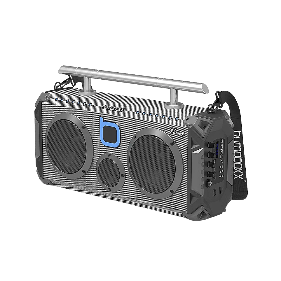 Bumpboxx Flare6 enceinte bluetooth boombox carbone 12h LED
