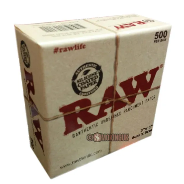 RAW Parchment papier parchemin silicone 8x8cm 500 feuilles