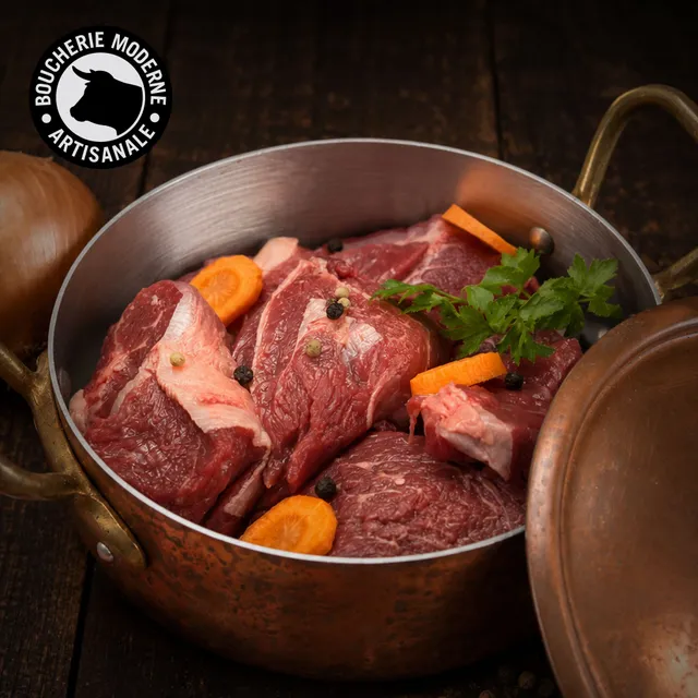 Boucherie Moderne Bœuf Paleron en morceaux viande 1kg mijoté