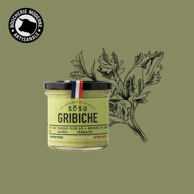 Boucherie Moderne Épicerie Sosù Gribiche sauce 165g aux herbes