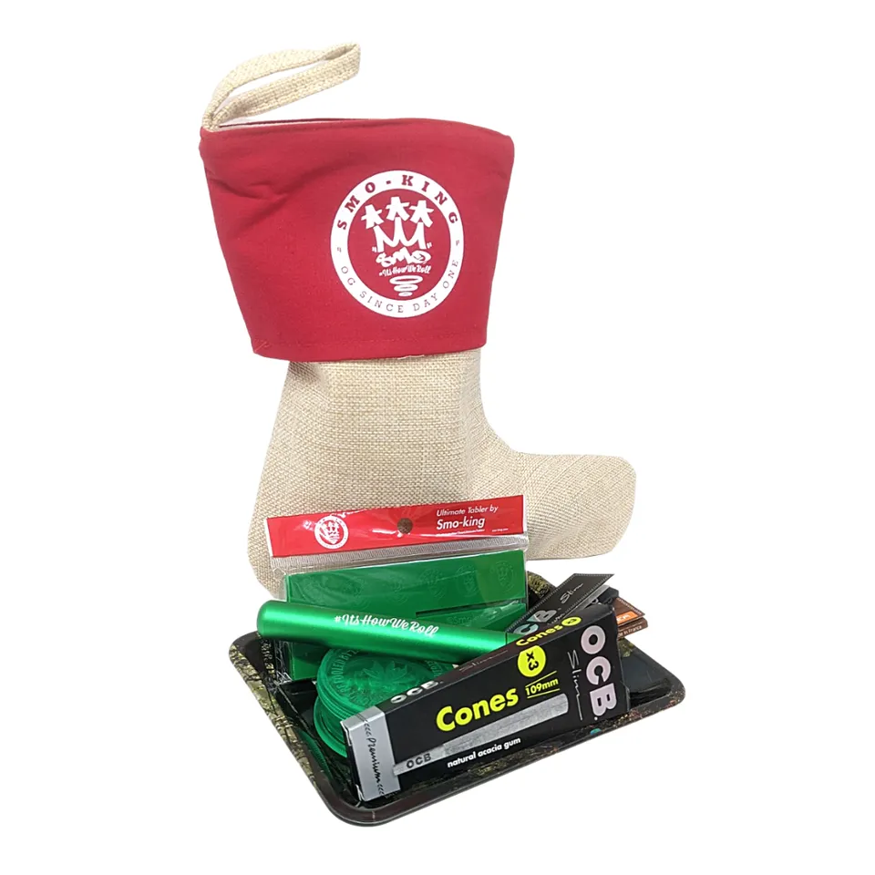 SMO Christmas coffret fumeur chaussette chanvre mini