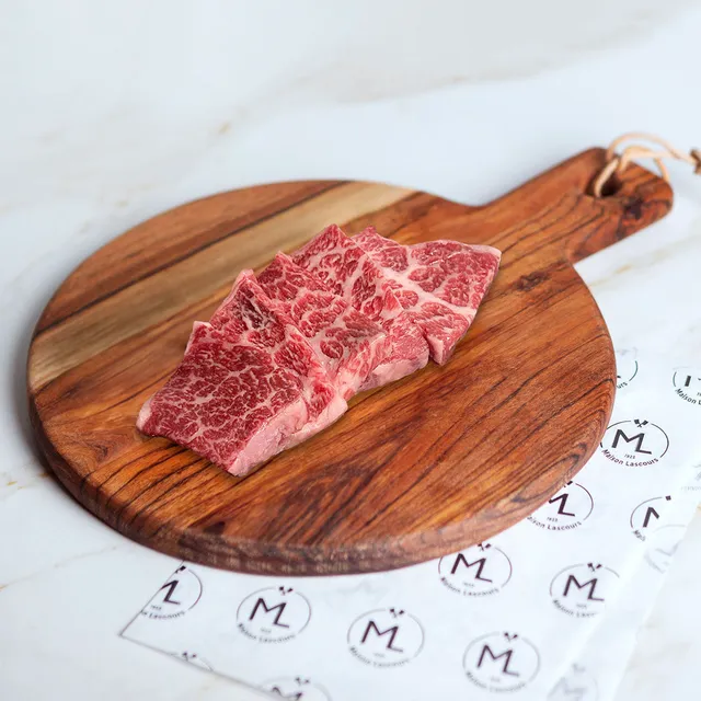 Maison Lascours Bœuf Wagyu découpe Japonaise viande 100 g
