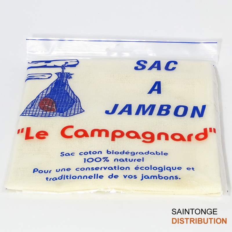 Saintonge Distribution Housse à jambon coton 59x68cm cordon