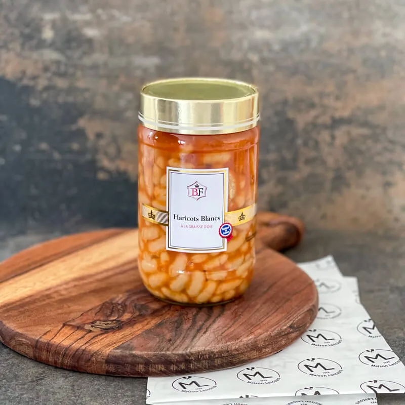 Maison Lascours Traiteur Haricots Blancs Graisse d'Oie 660g Sud-Ouest
