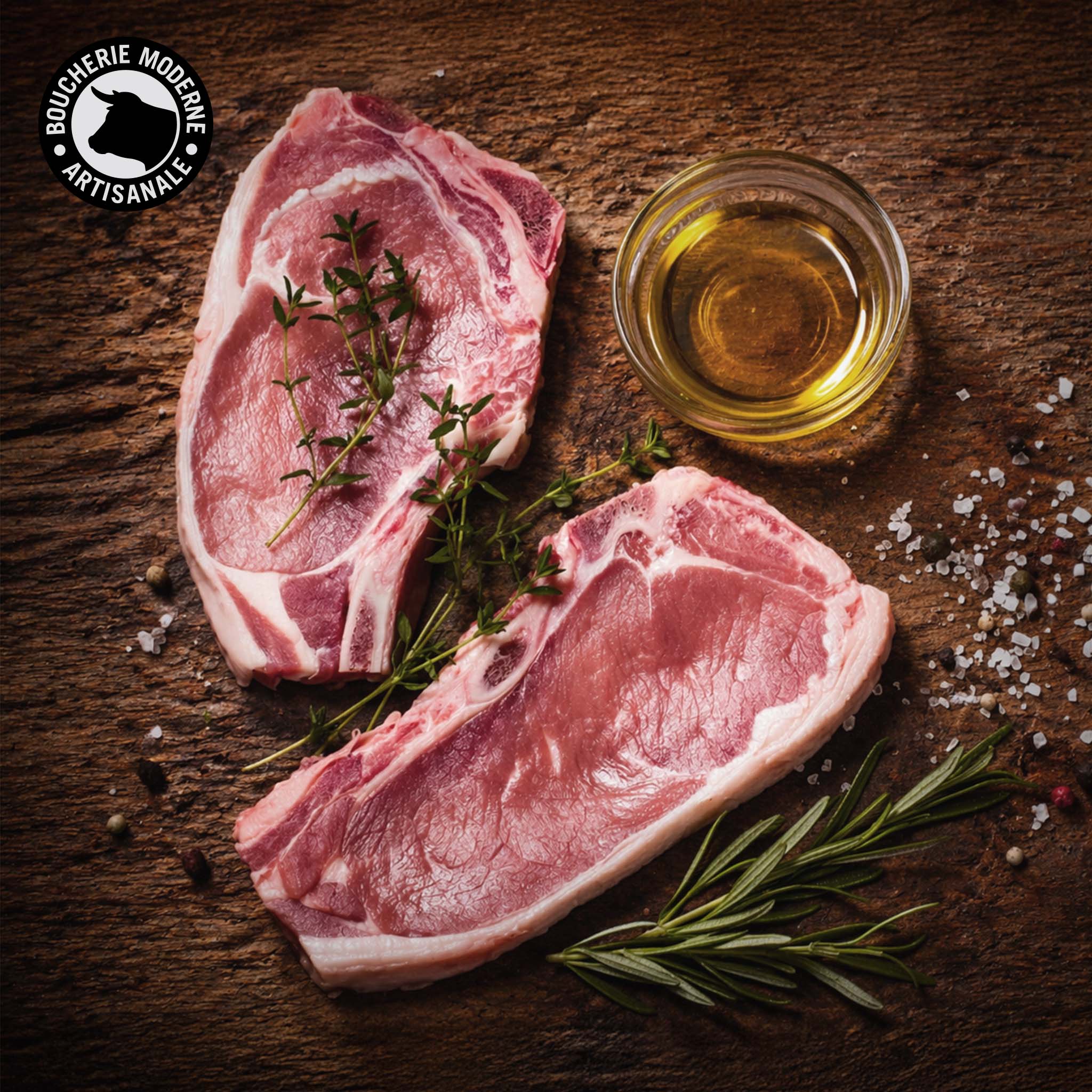 Boucherie Moderne Veau Côte Seconde 500g tendre poêle