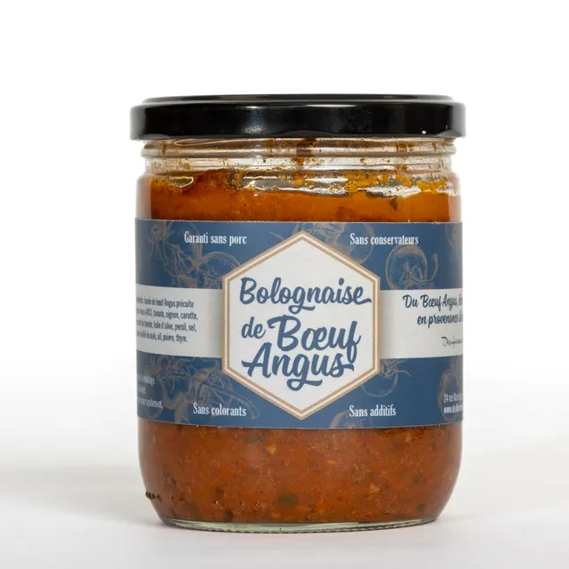 Des Hommes et des Bœufs Bolognaise Angus plat 375 g
