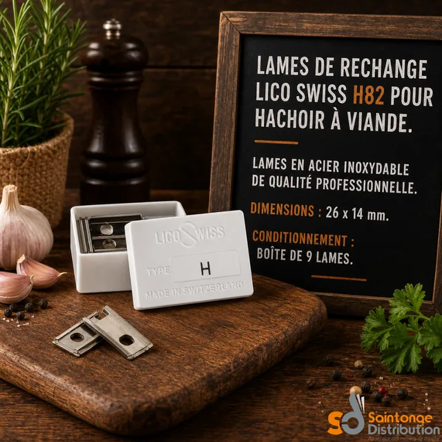 Lico Swiss H82 Lame hachoir à viande lot 9 pièces
