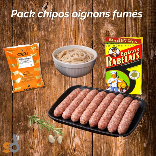 Saintonge Assaisonnements pack chipos oignons fumés boyaux