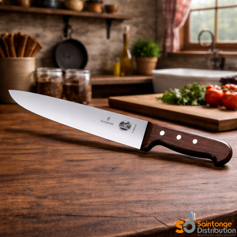 Victorinox Couteau à trancher 31 cm palissandre jambon