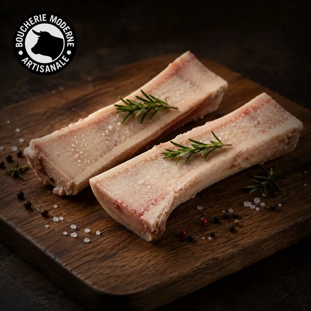 Boucherie Moderne Bœuf Os à moelle Canon viande 500g pot-au-feu