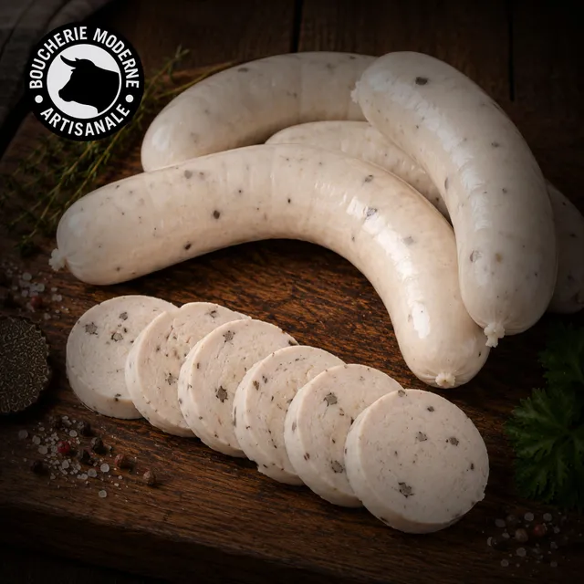 Boucherie Moderne CHARCUT’ Boudin Blanc Truffé 170g – Truffe Noire