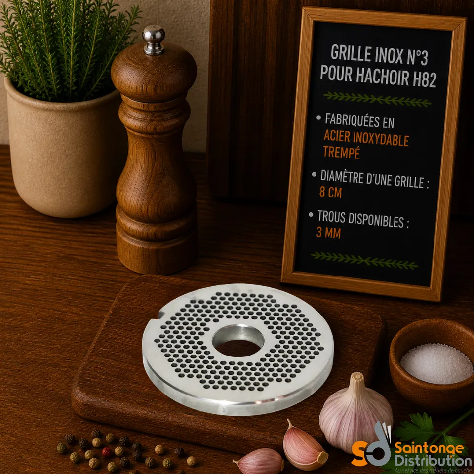 Saintonge Consommables grille hachoir H82 N°3 inox fin