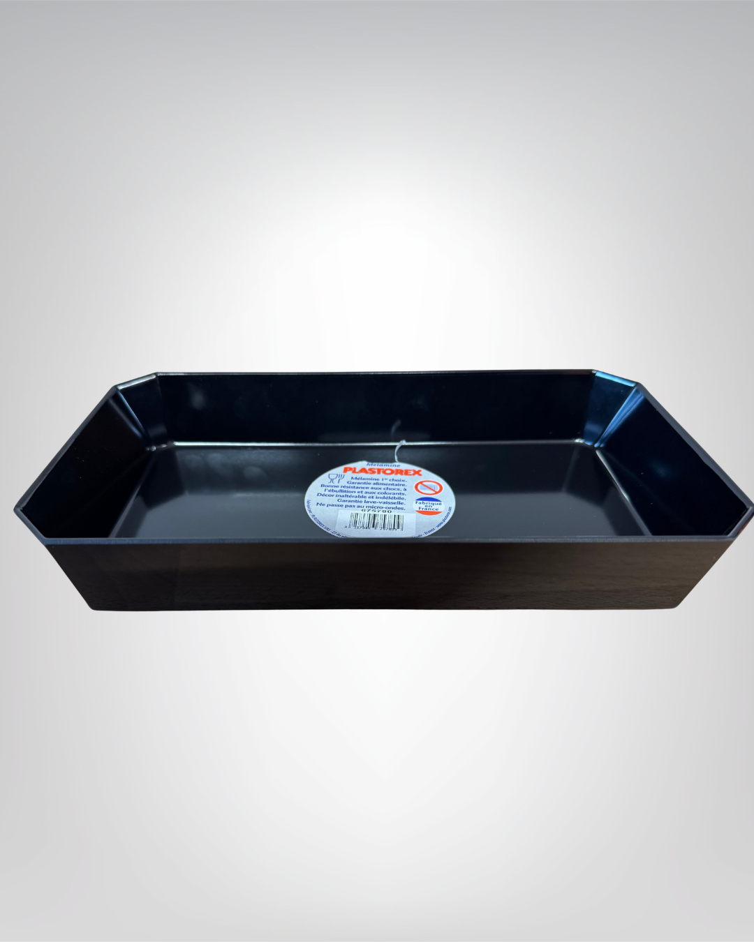 Saintonge Distribution Emballages Plat rosbif mélaminé noir vitrine