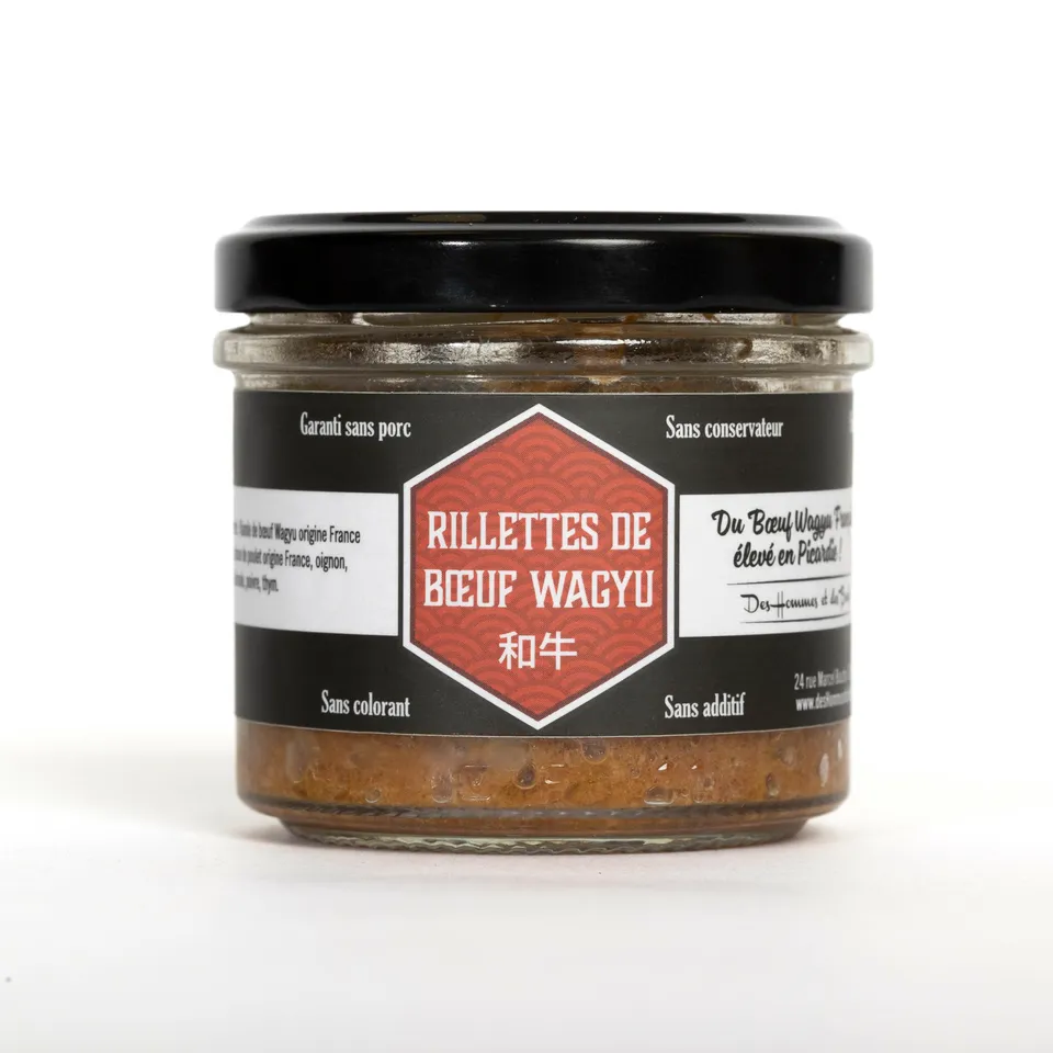 Des Hommes et des Bœufs Rillettes bœuf Wagyu 90 g sans porc