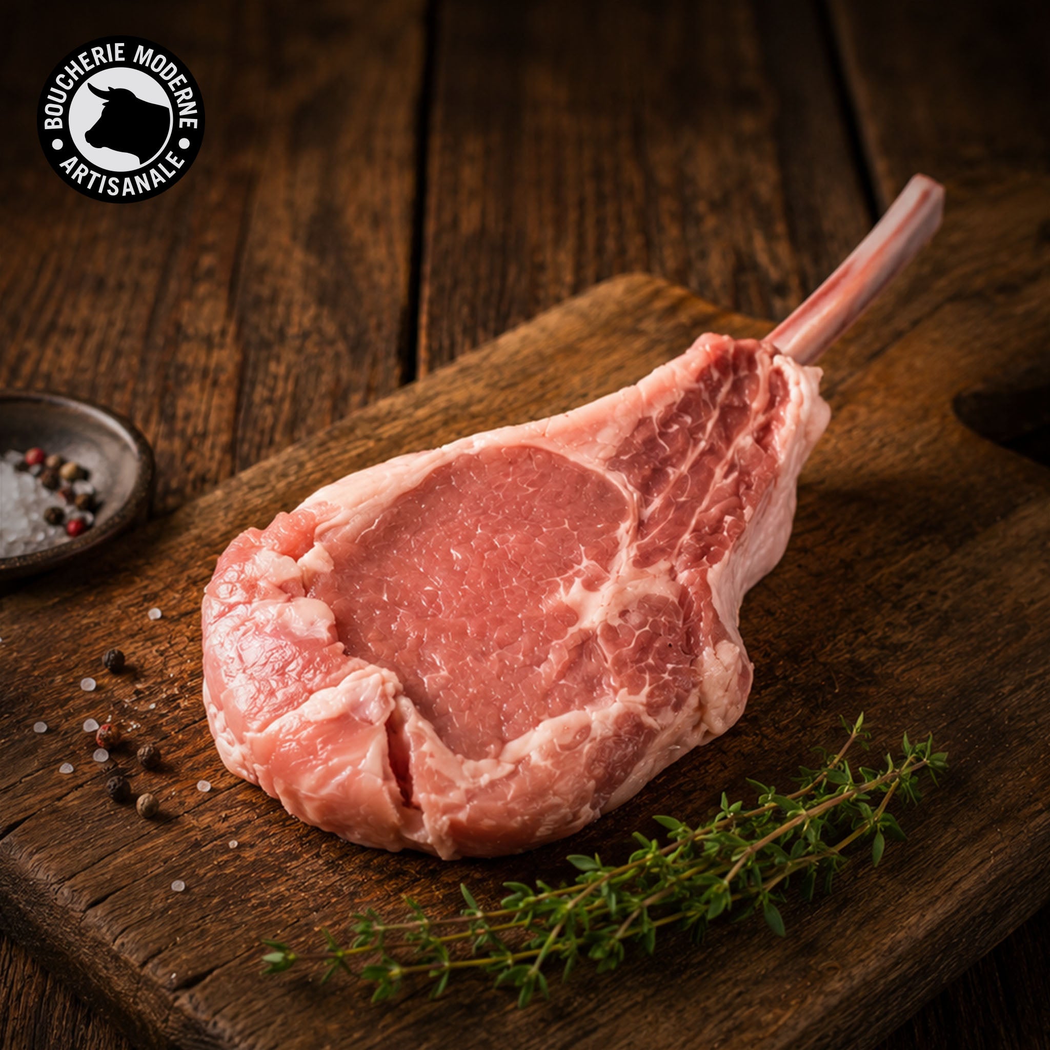Boucherie Moderne Veau Côte Première Viande 500g Rosée