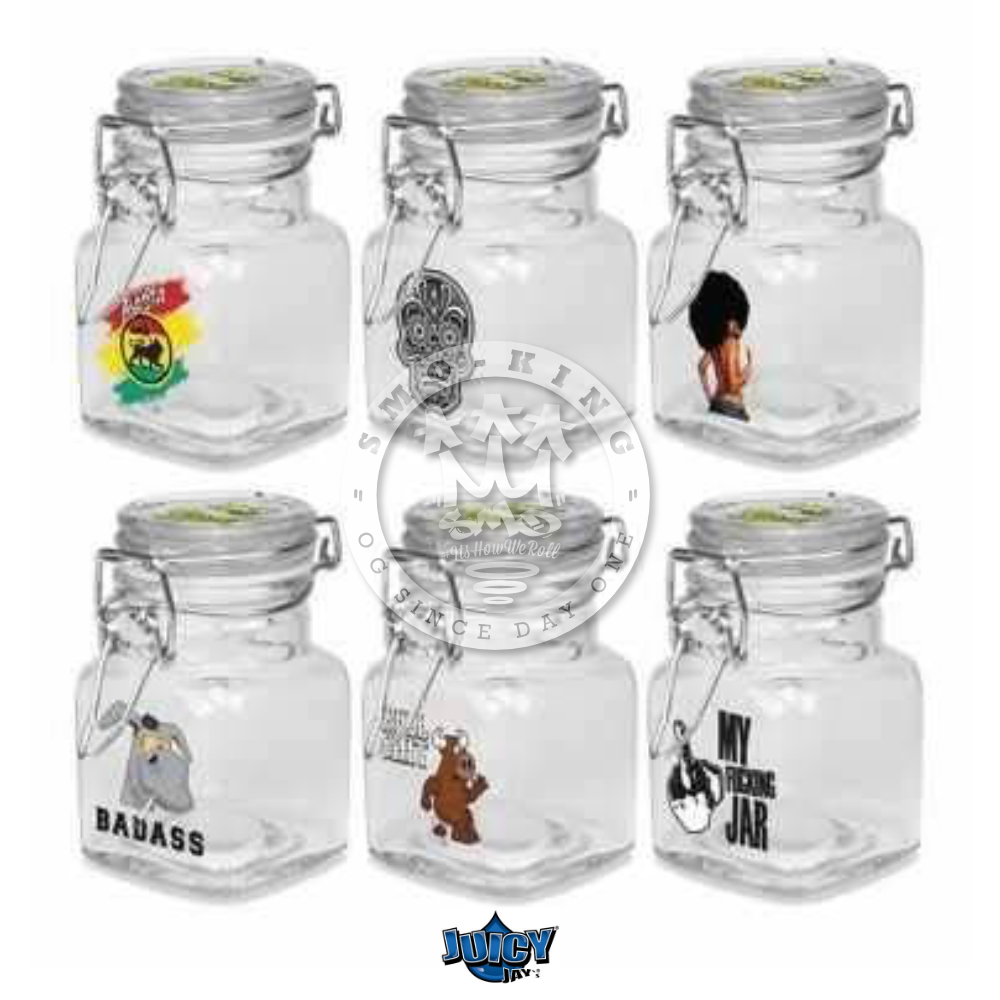 Juicy Jay's Jars lot 6 bocaux verre hermétiques conservation