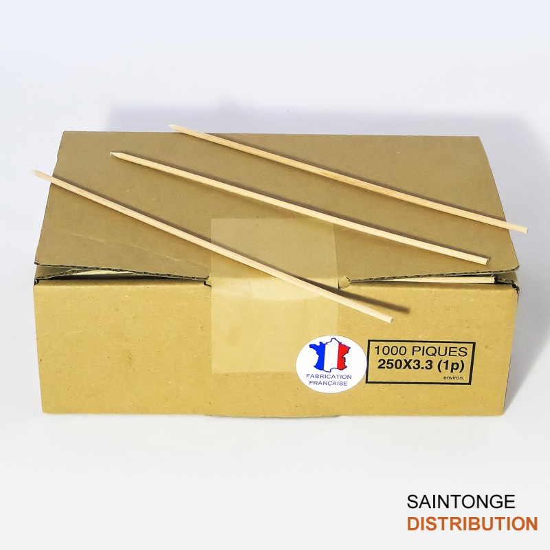 Saintonge Distribution Consommables Piques hêtre brochettes x1000