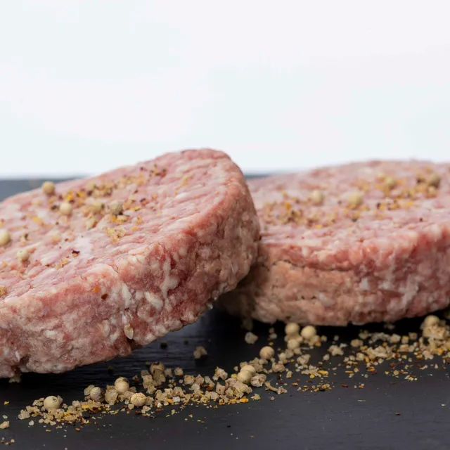 Des Hommes et des Bœufs Viande d'Angus steak haché Salers 2x150 g tendre