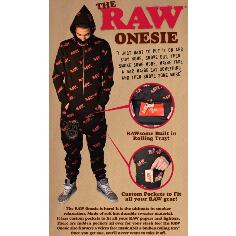RAW Onesie combinaison pyjama adulte unisexe à capuche