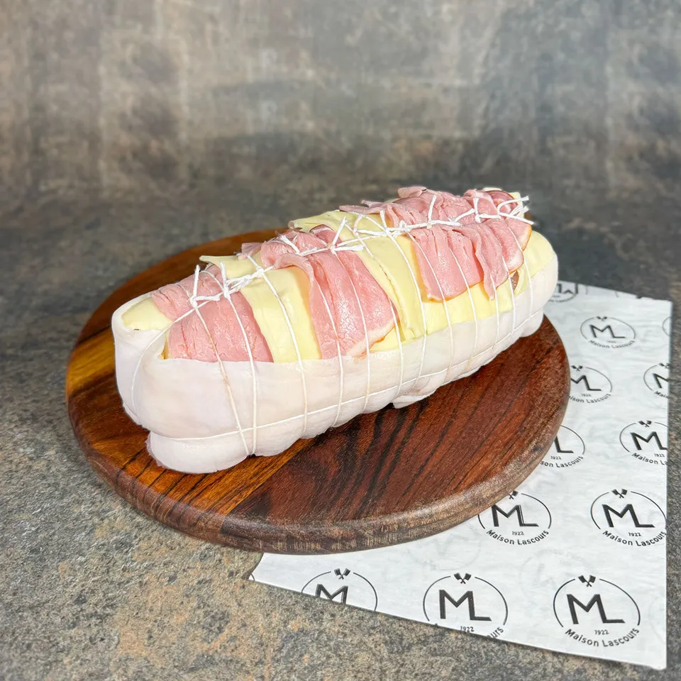 Maison Lascours Volailles Rôti Dinde Orloff 1kg Landes bacon