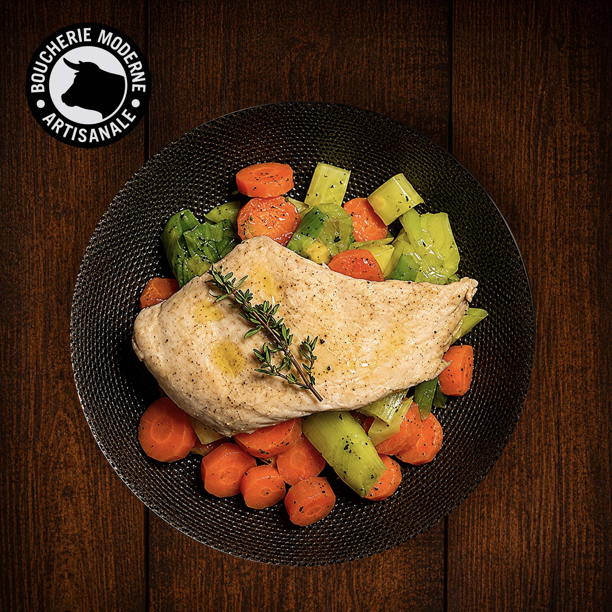 Boucherie Moderne TRAITEUR Filet de poulet & Légumes plat 430g