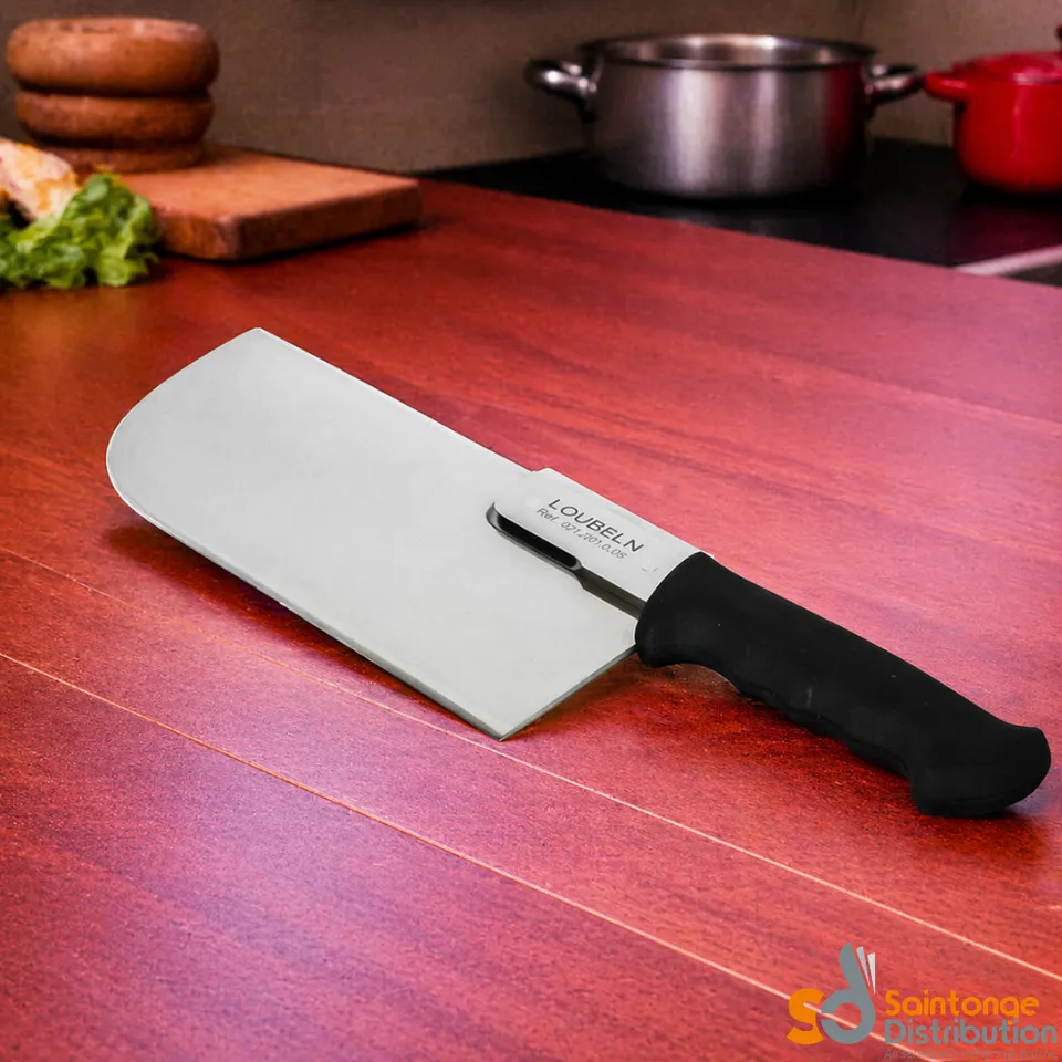 Feuille inox dos droit 28 cm 980 g découpe boucher