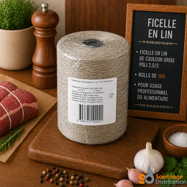 Saintonge Consommables Ficelle Lin ficelle grise rôtis