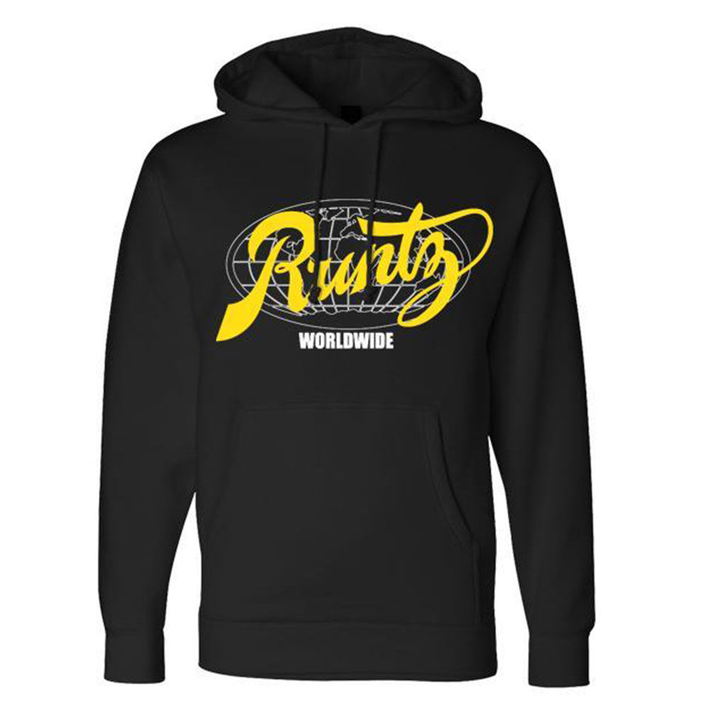 Runtz All Country Hoodie sweat à capuche noir jaune coton