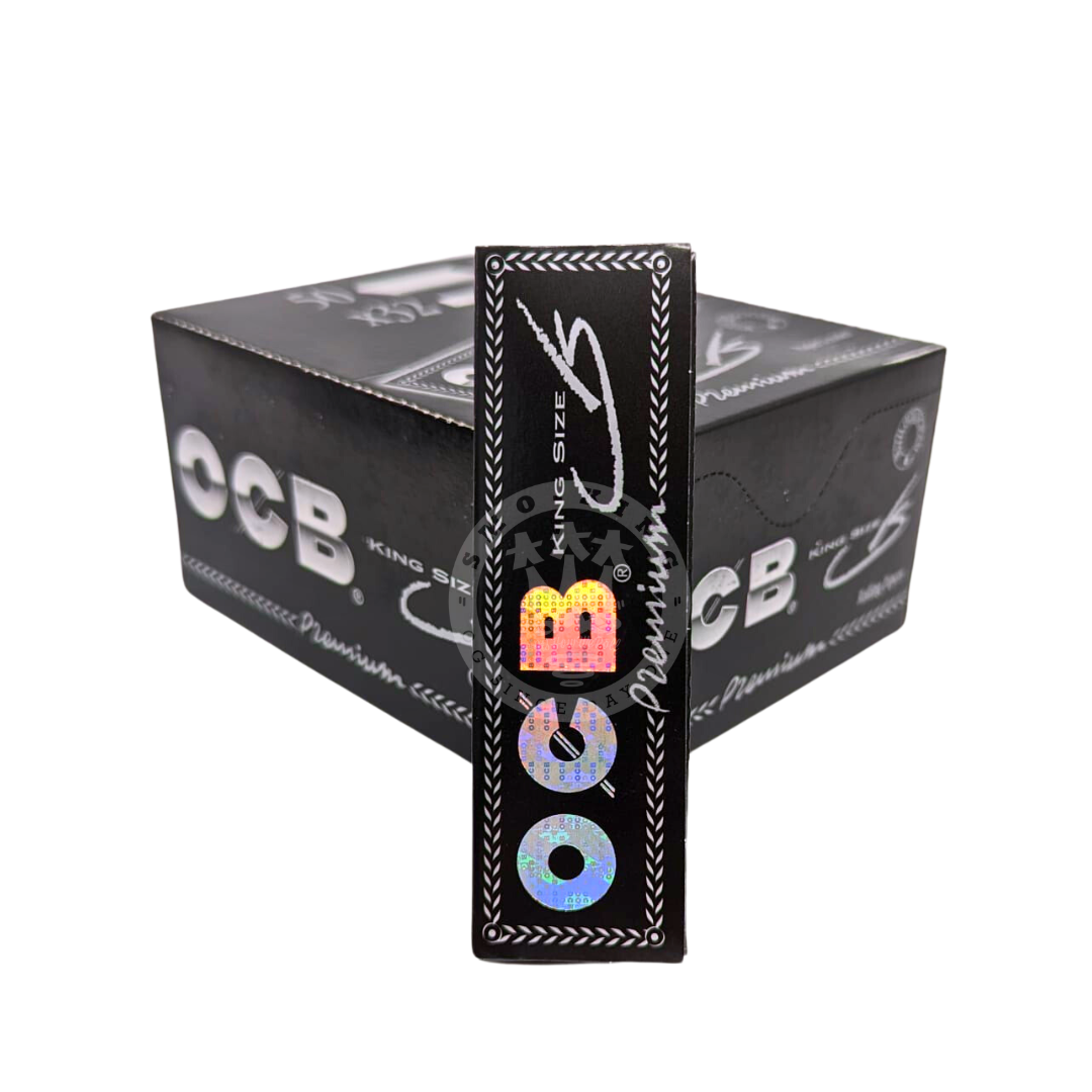 OCB Premium Black King Size feuilles à rouler lin 32