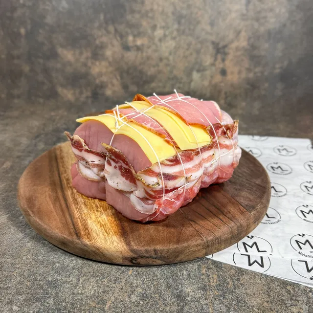 Maison Lascours Rôti de Porc Orloff 1kg emmental bacon