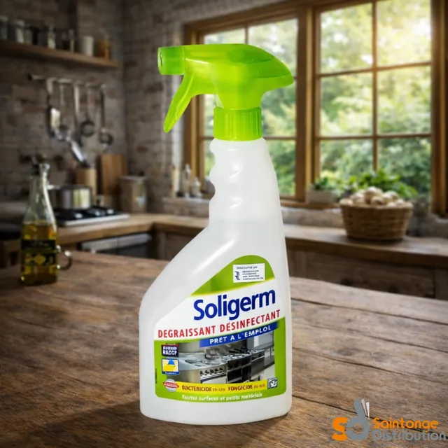 Soligerm dégraissant désinfectant spray 750ml EN1276