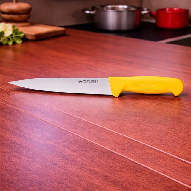 Fischer Bargoin couteau à saigner 14 cm inox jaune