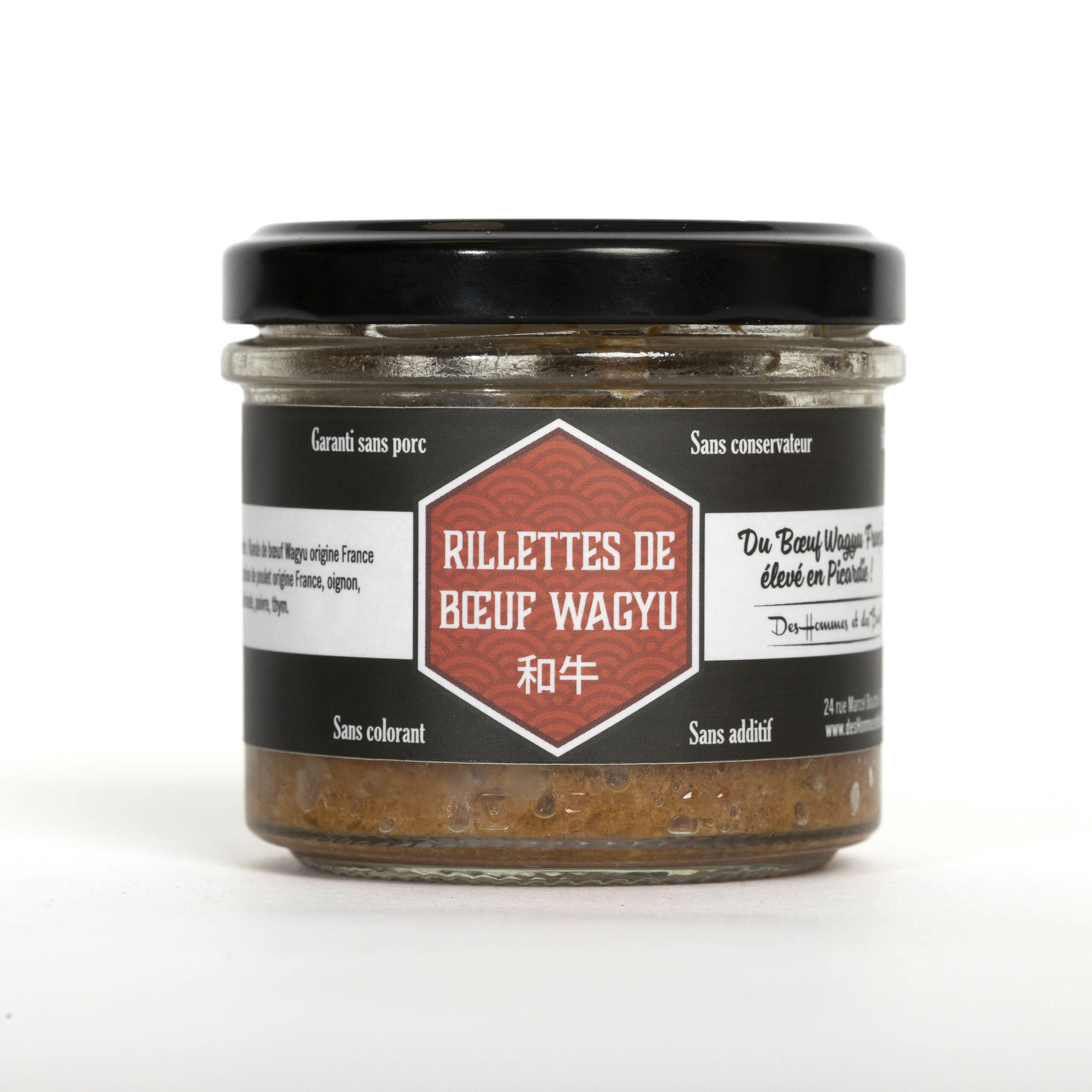 Des Hommes et des Bœufs Rillettes bœuf Wagyu 90 g sans porc