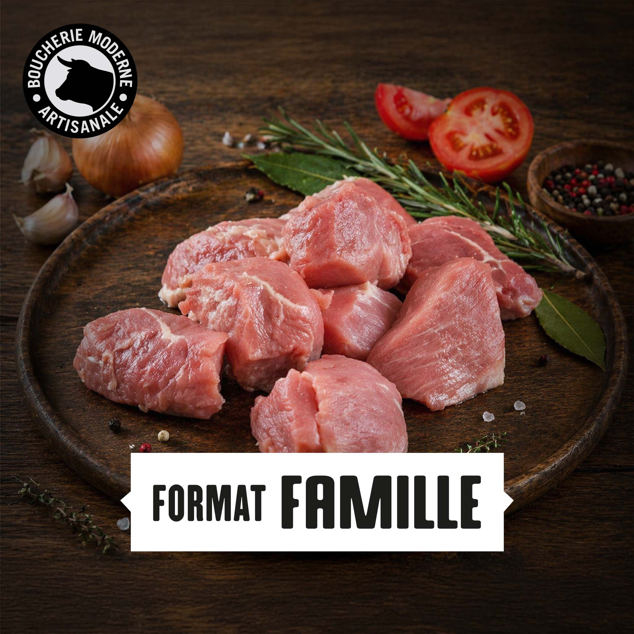 Boucherie Moderne PORC Sauté de porc épaule viande 2kg famille
