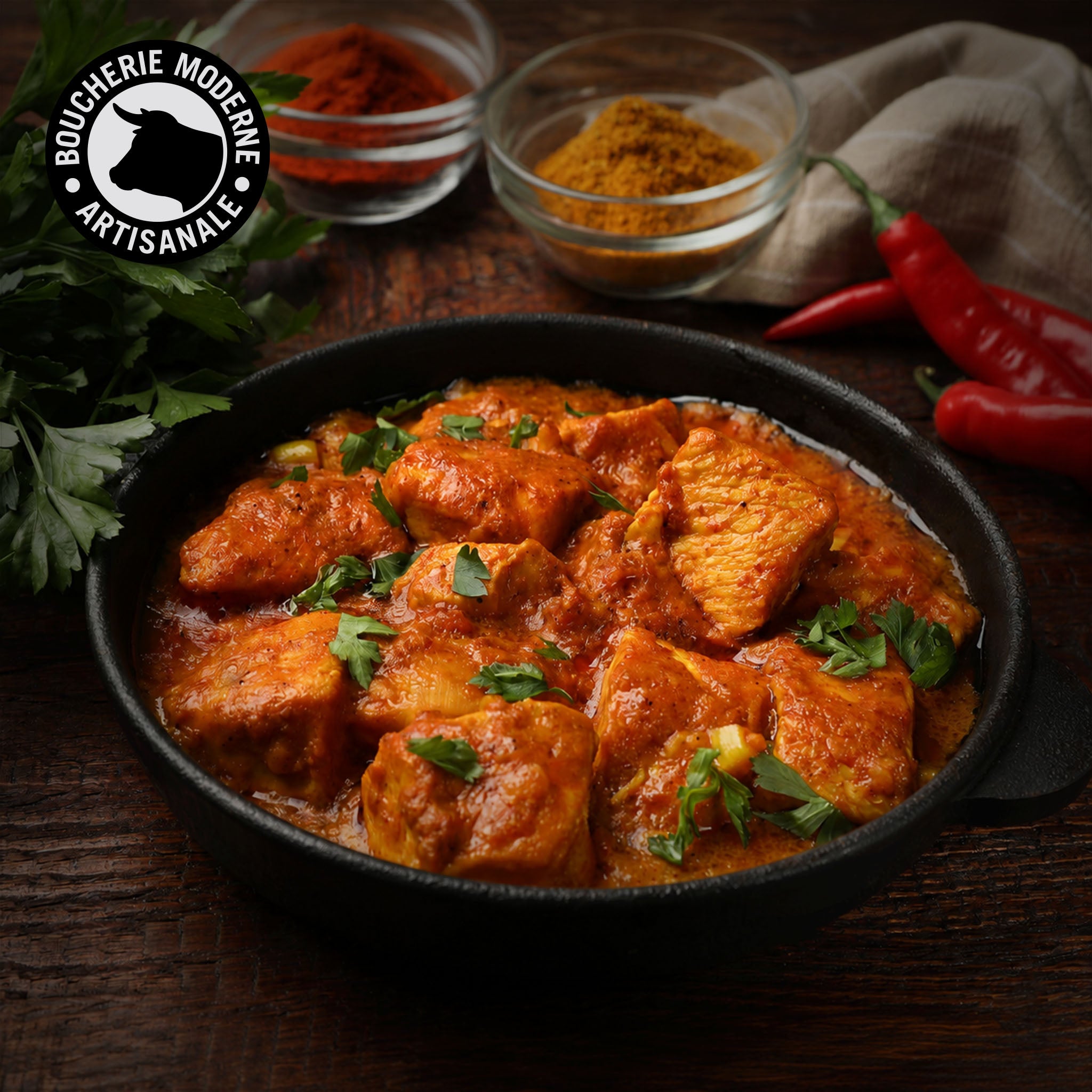 Boucherie Moderne Épicerie Poulet Tikka Traiteur 500g Épicé