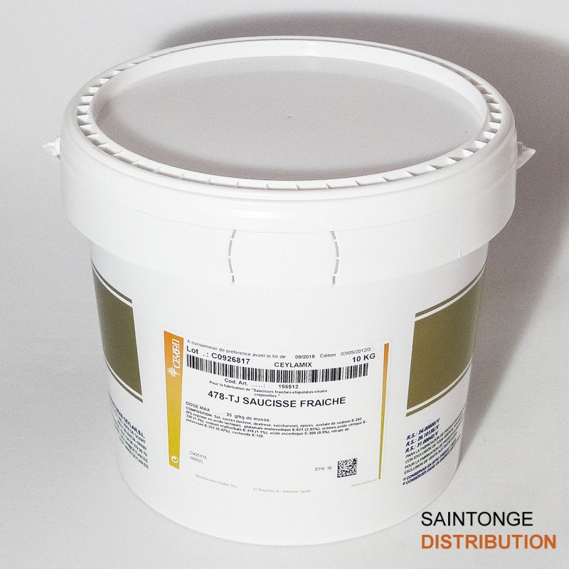 Saintonge Assaisonnements Saucisse fraîche 478 TJ 10 kg