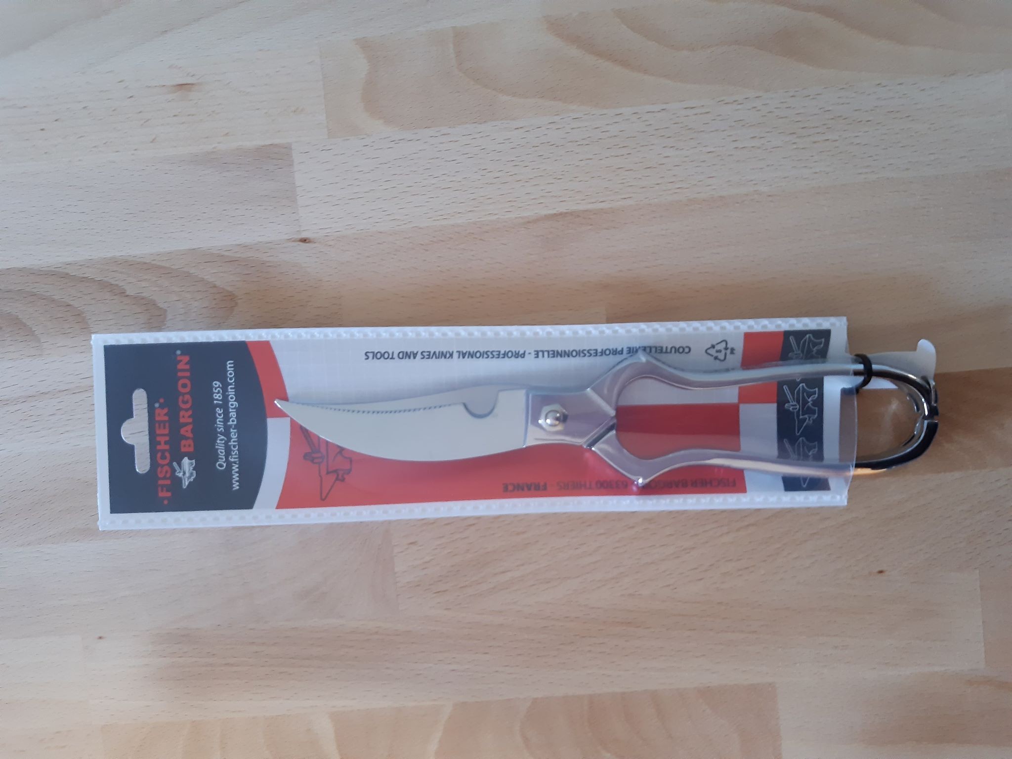 Fischer Bargoin coupe-volaille inox 25 cm brossé