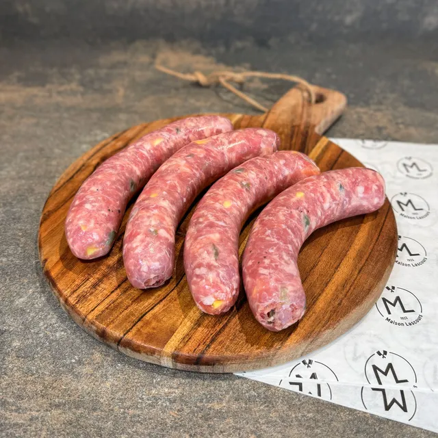 Maison Lascours Saucisse Cheddar Jalapeño charcuterie 500 g