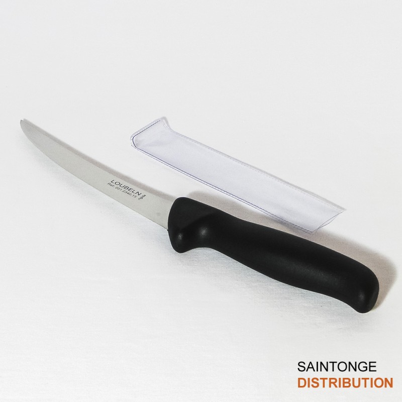 Loubeln couteau à désosser courbé 15 cm noir
