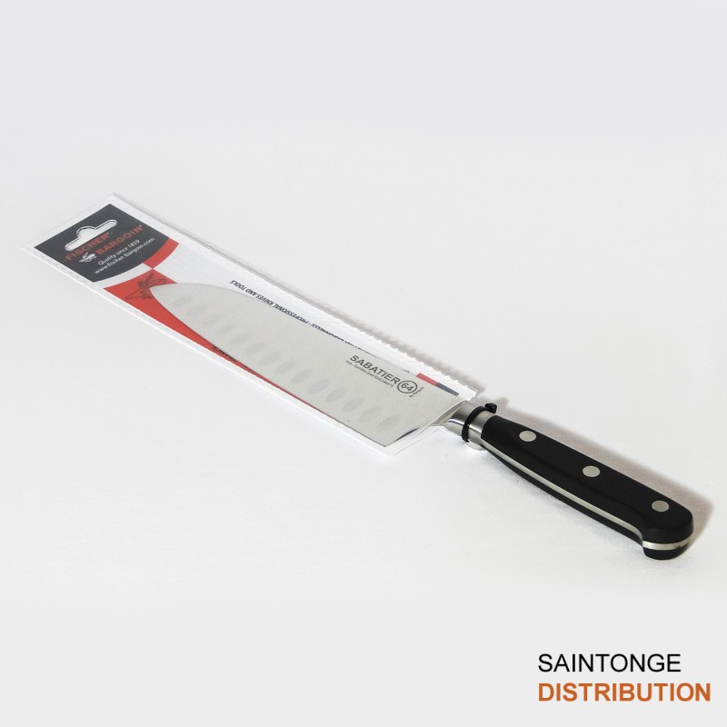 Saintonge Distribution Santoku 18cm couteau alvéolé Sandvik