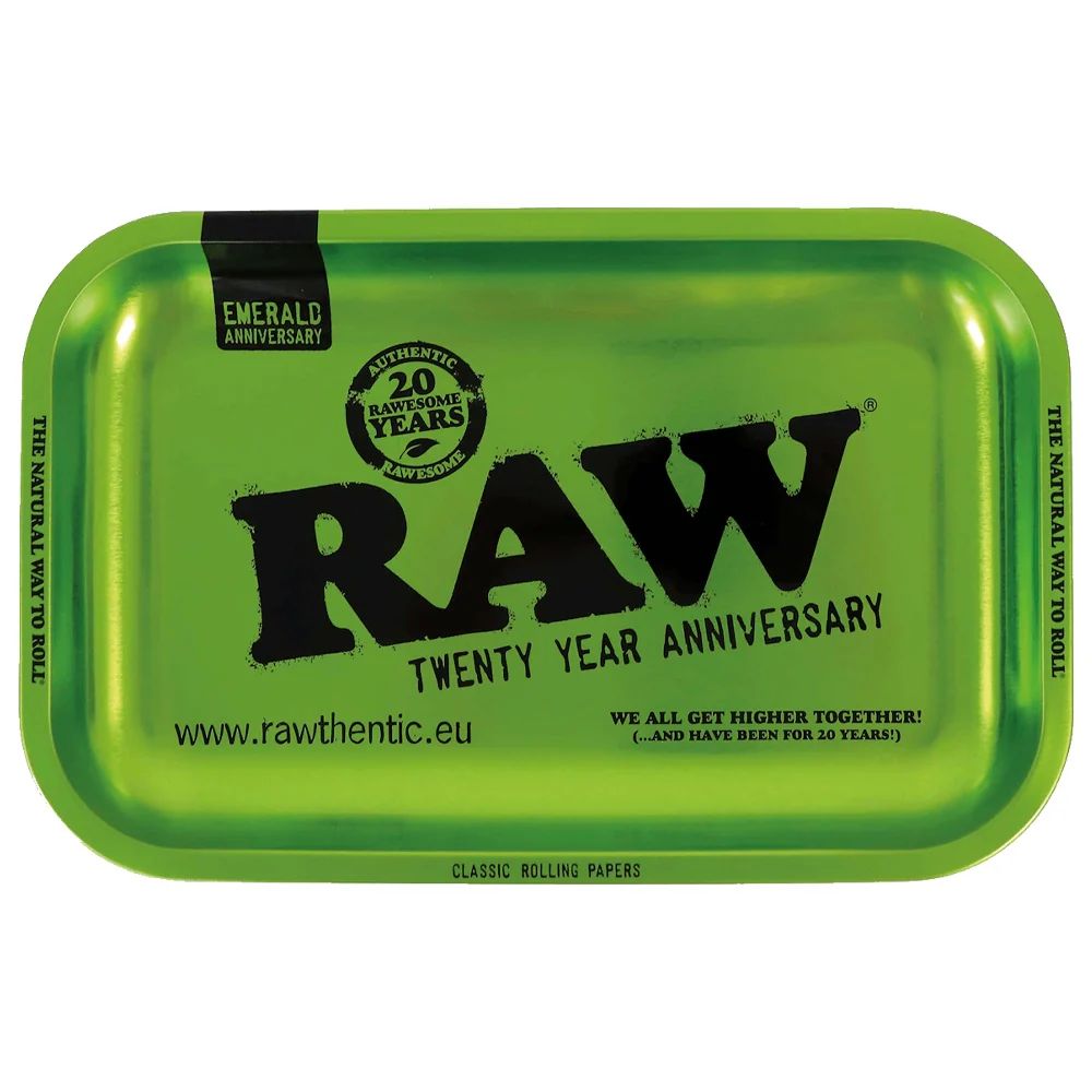 RAW Emerald Green 20th Anniversary plateau à rouler medium vert