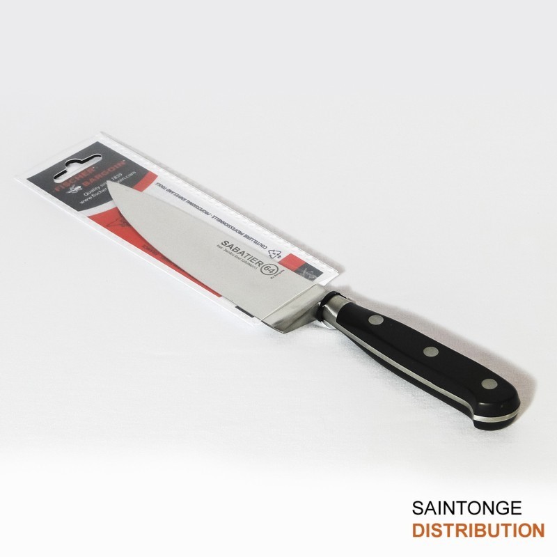Sabatier couteau de chef inox 20 cm noir