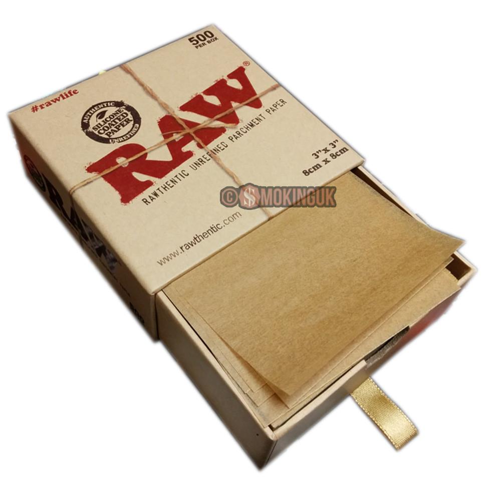 RAW Parchment papier parchemin silicone 8x8cm 500 feuilles