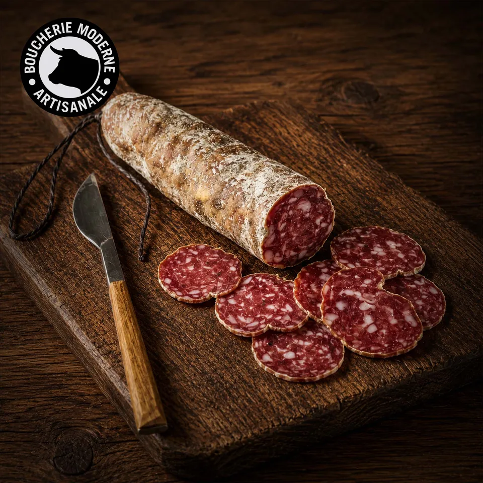 Boucherie Moderne Charcut’ Saucisson Noir de Bigorre 220g