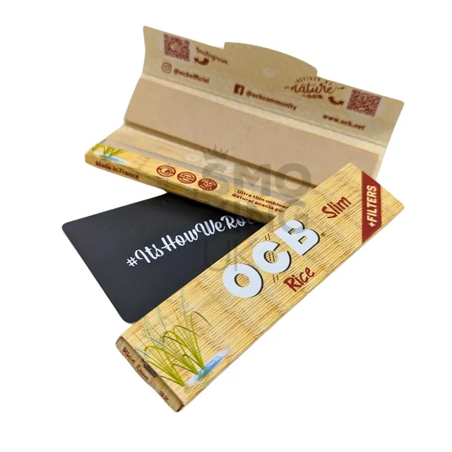 OCB Rice feuille à rouler king size slim + tips 32